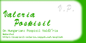 valeria pospisil business card